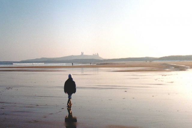  De camino al Castillo de Dunstanburgh 